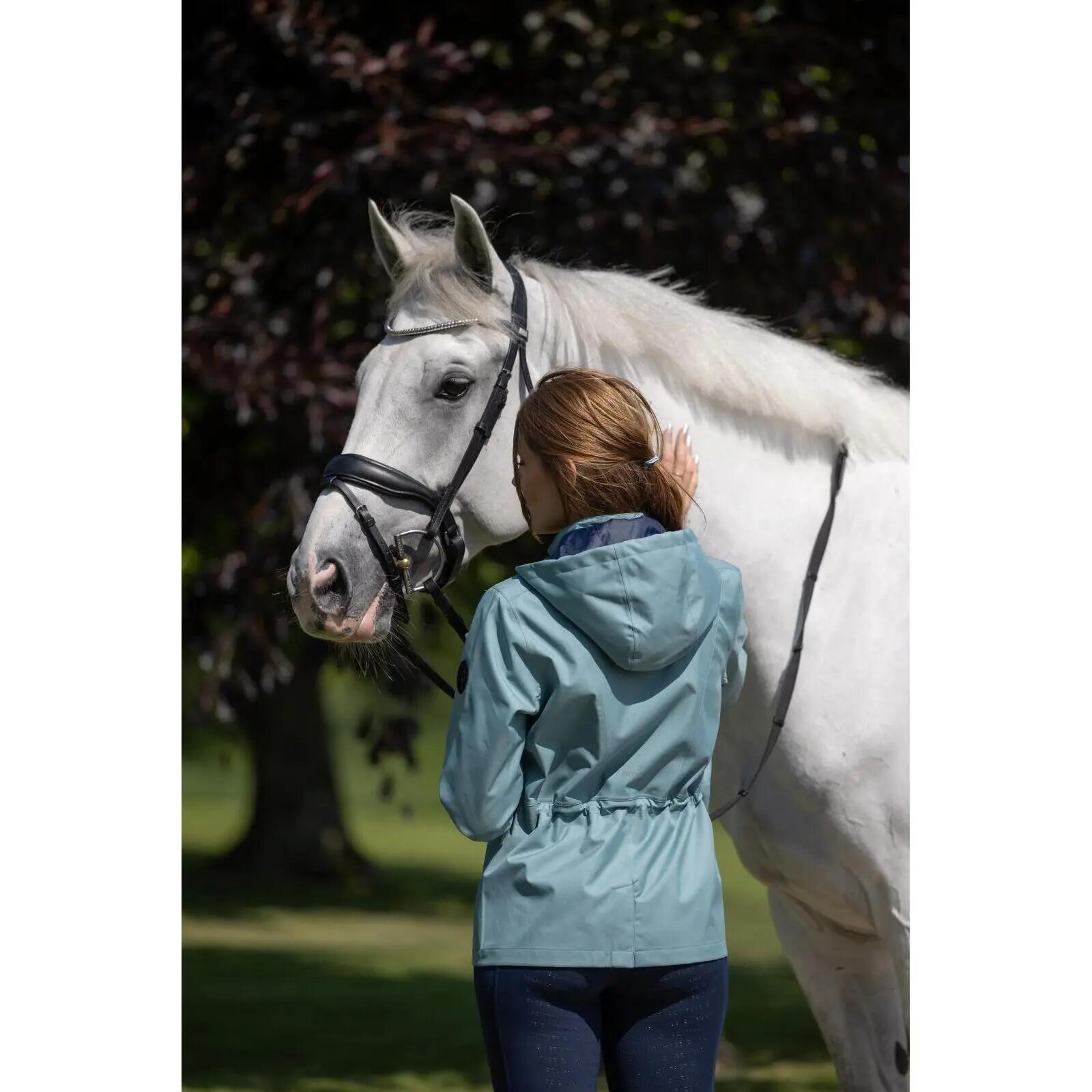 Veste imperméable équitation à capuche femme Equipage Amelia 5/5