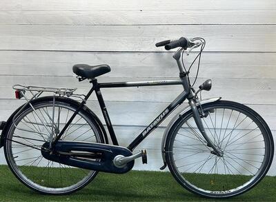 Batavus stadsfiets 28" zwart, tweedehands met standaard