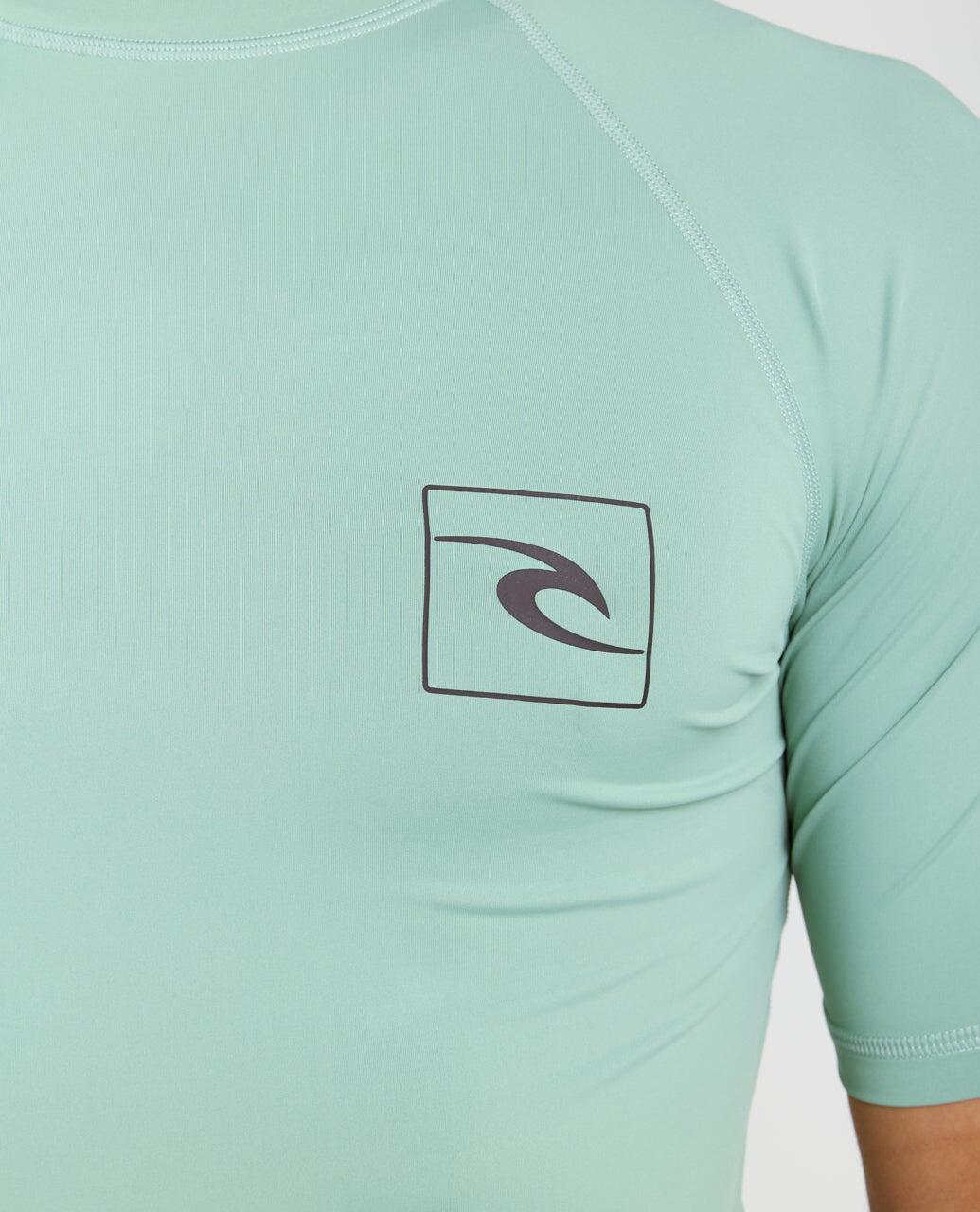UV-shirt Heren Streamline UPF Short Sleeve Rash Vest - Aloe 6/6
