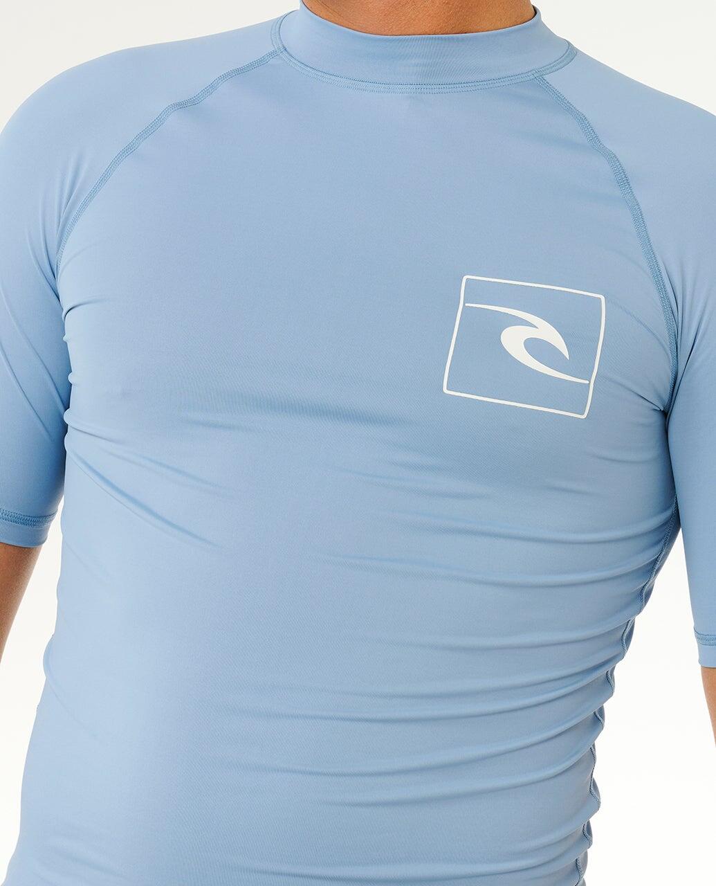 T-shirt anti-UV Homme Streamline UPF Short Sleeve Rash Vest - Faded Denim 5/6