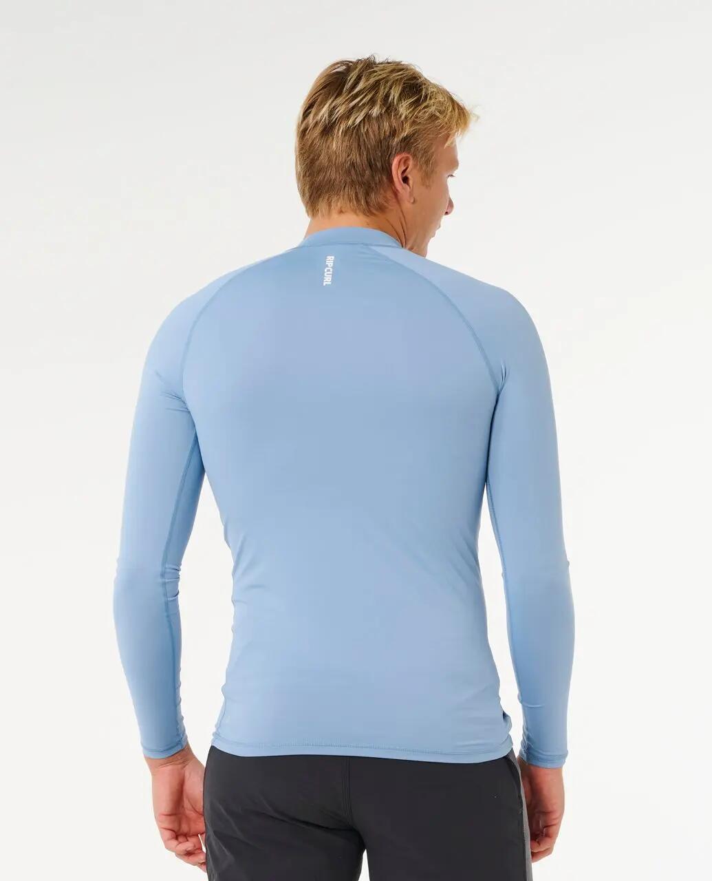 UV-shirt Heren Streamline UPF Long Sleeve Rash Vest - Faded Denim 5/7