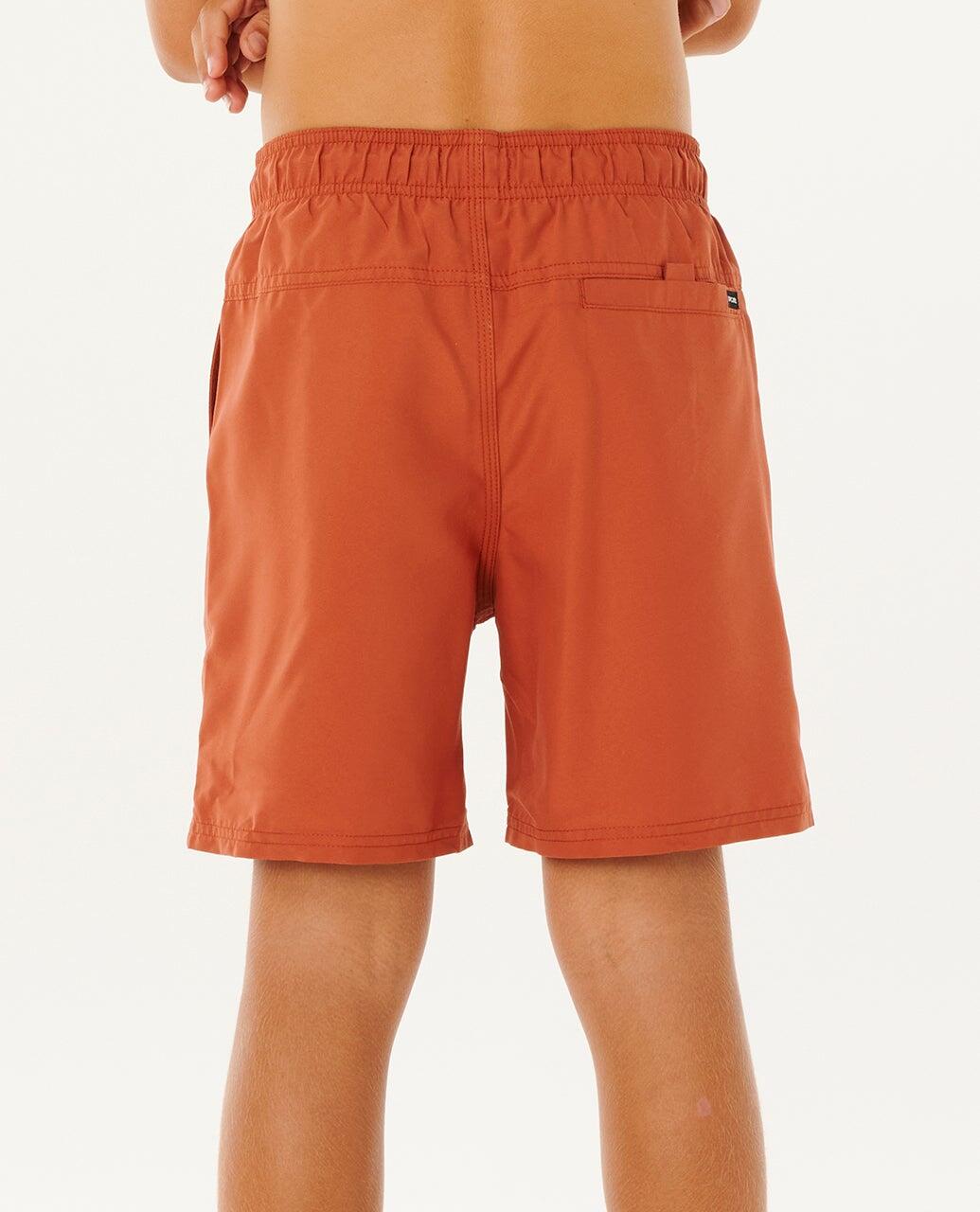 Boardshort Garçon Streamline Offset Volley Boardshort - Baked Clay 3/6