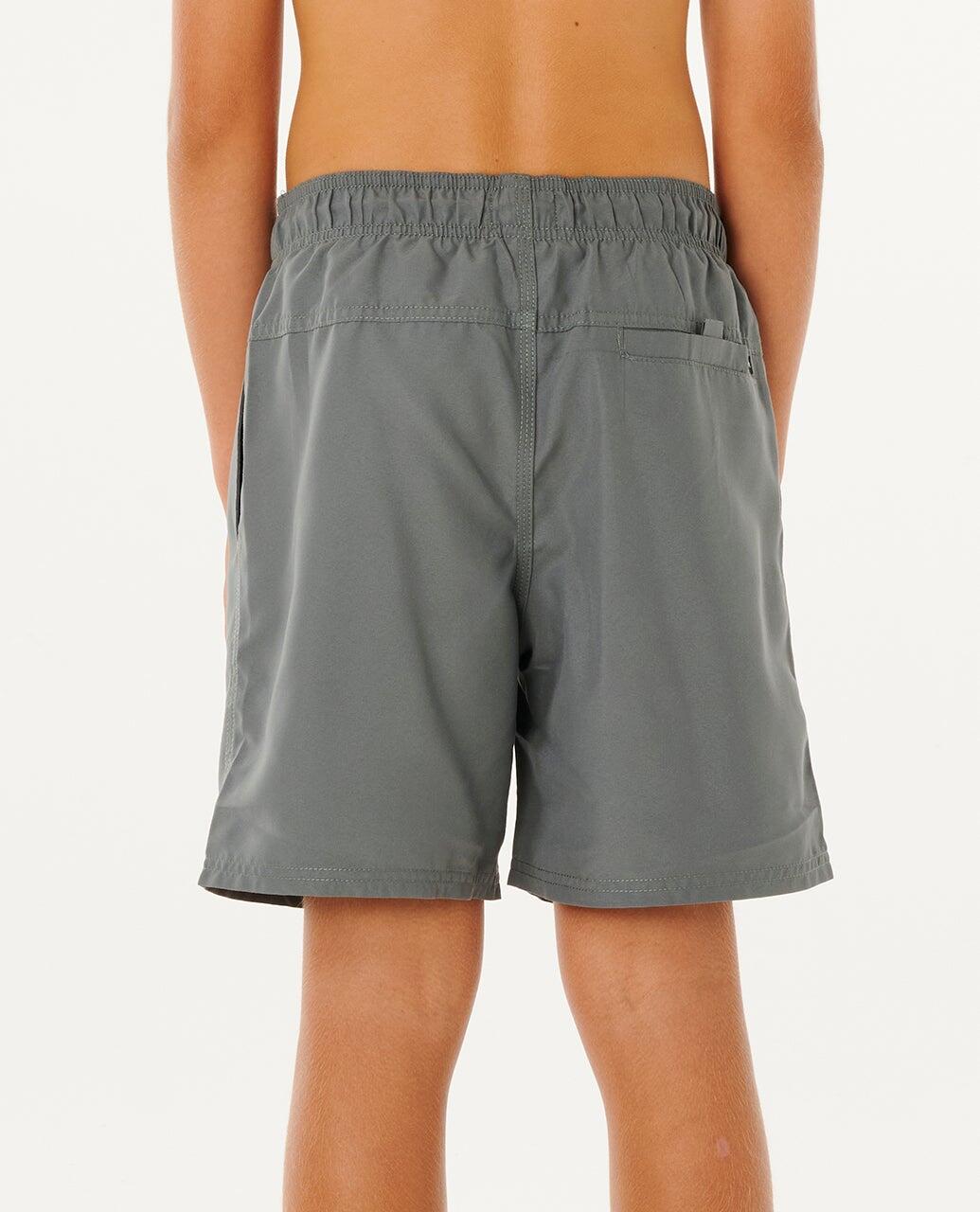 Boardshort Jongens Streamline Offset Volley Boardshort - Moss 3/6