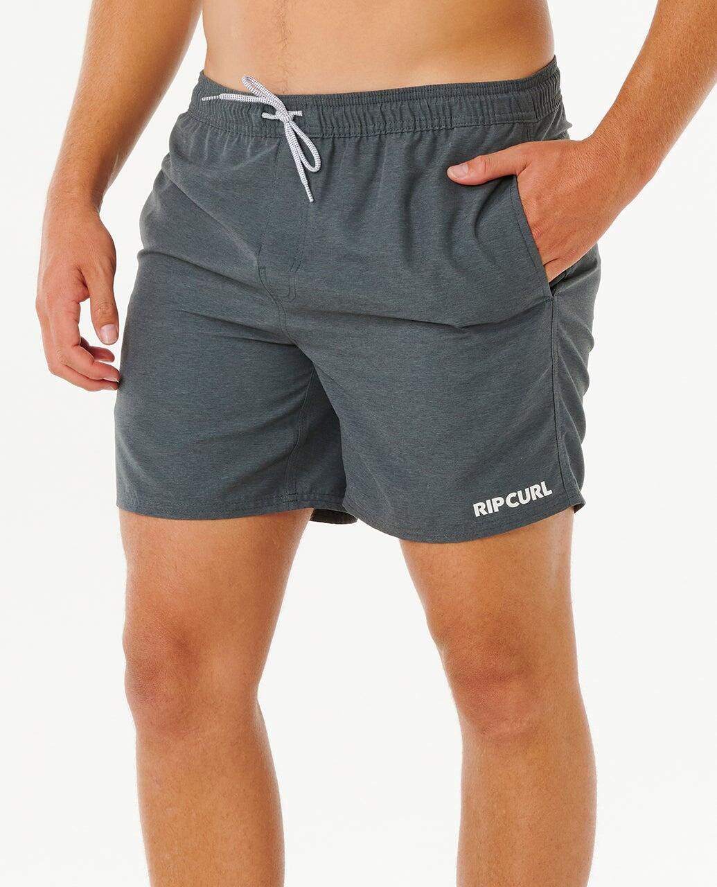 Boardshort Homem Streamline Heather Volley Boardshort - Black Heather 2/7