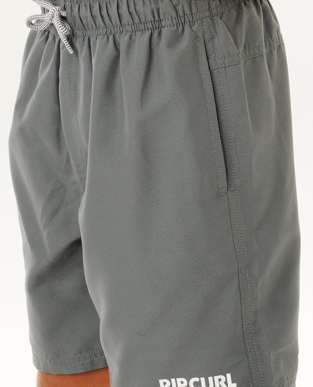 Boardshort Jongens Streamline Offset Volley Boardshort - Moss 5/6