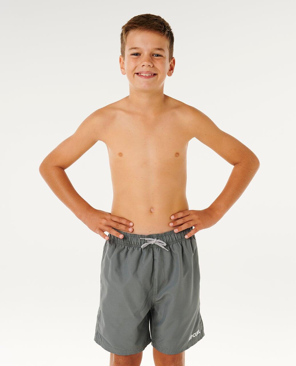 Boardshort Jongens Streamline Offset Volley Boardshort - Moss 6/6