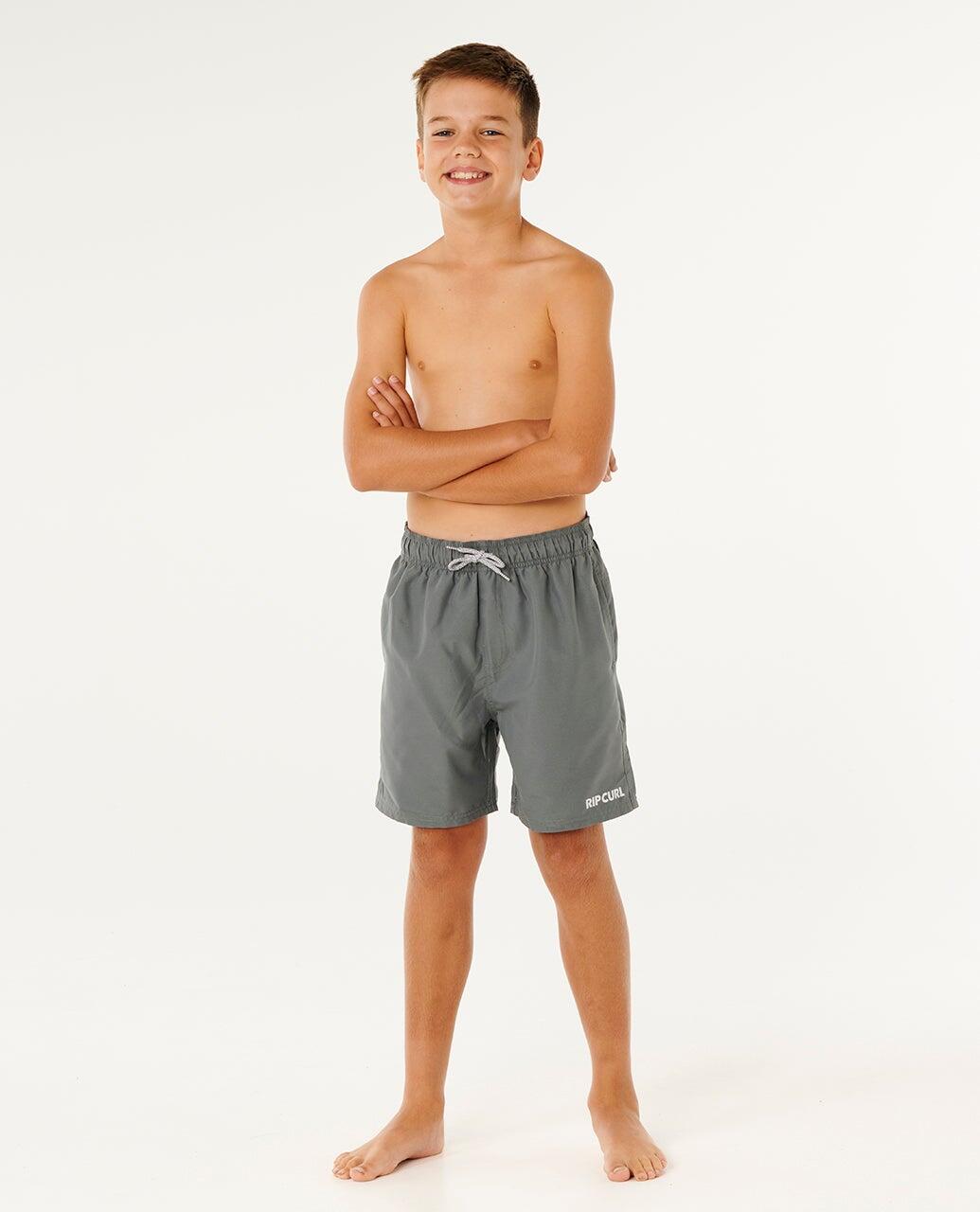 Boardshort Jongens Streamline Offset Volley Boardshort - Moss 4/6