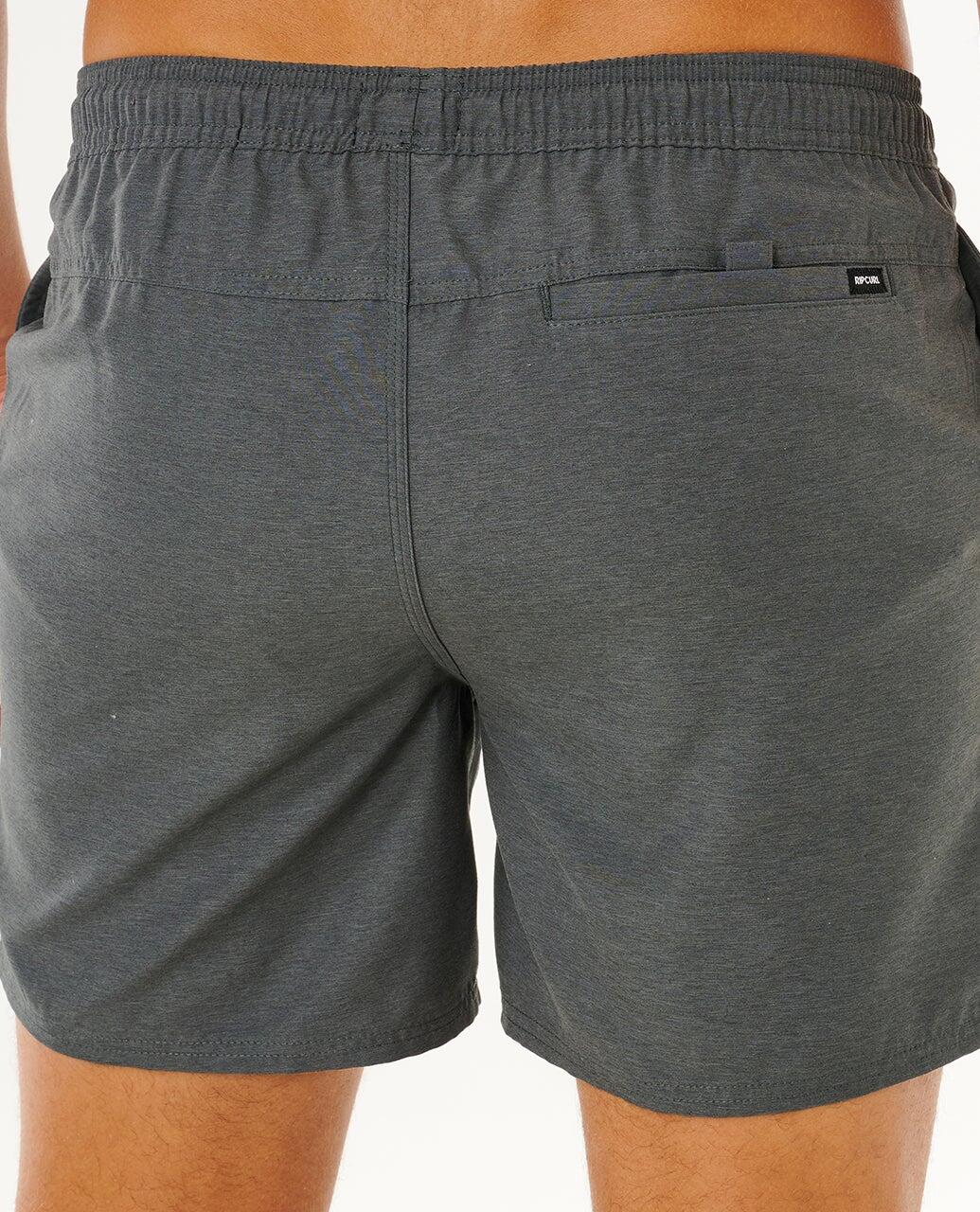 Boardshort Homem Streamline Heather Volley Boardshort - Black Heather 6/7