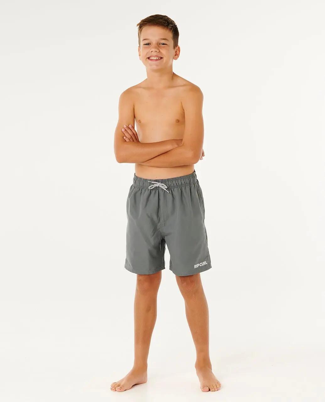 Boardshort Jungen Streamline Offset Volley Boardshort - Moss 5/7