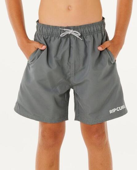 Boardshort Garçon Streamline Offset Volley Boardshort - Moss
