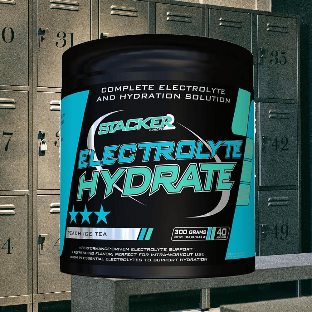 Stacker2 Electrolyte Hydrate (300g) Peach Iced Tea - Intra- & Post-Workout 2/3
