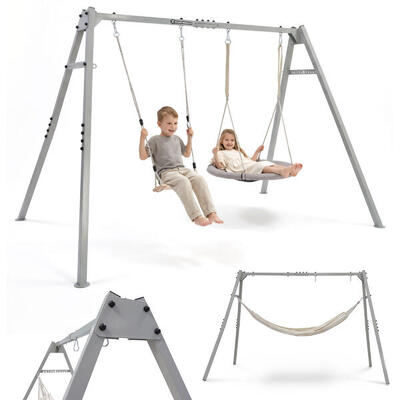 Altalena Giardino 4in1 HyperMotion SWING HYP89 Amaca Nido Acciaio 135kg EN71