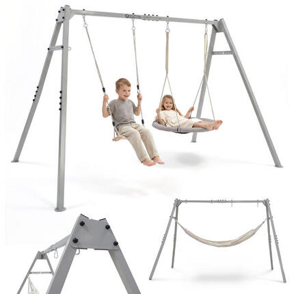 SWING HYP89 4w1 Huśtawka ogrodowa gniazdo stal 135 kg EN71