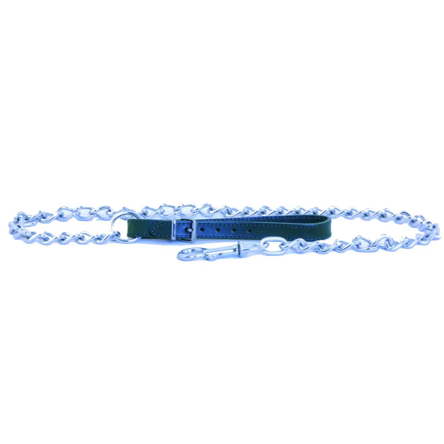 Laisse pour chien avec chaine Martin Sellier 4 mm 1/1