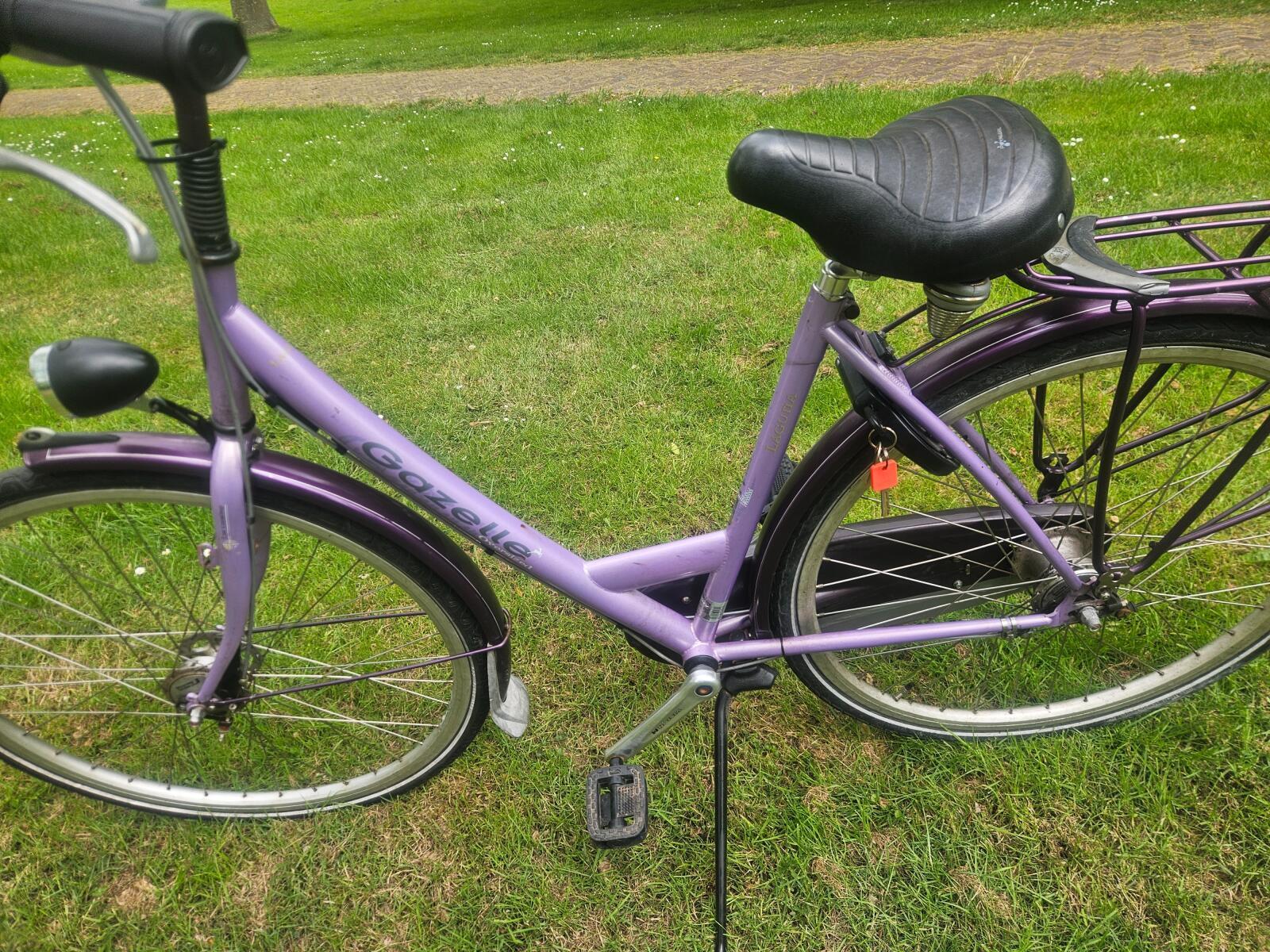 Gazelle Damesfiets, paars 3/5