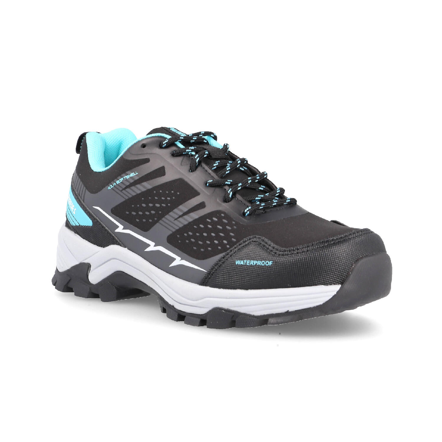 Zapatilla trekking con cordones mujer waterproof Bielsa negro 3/5