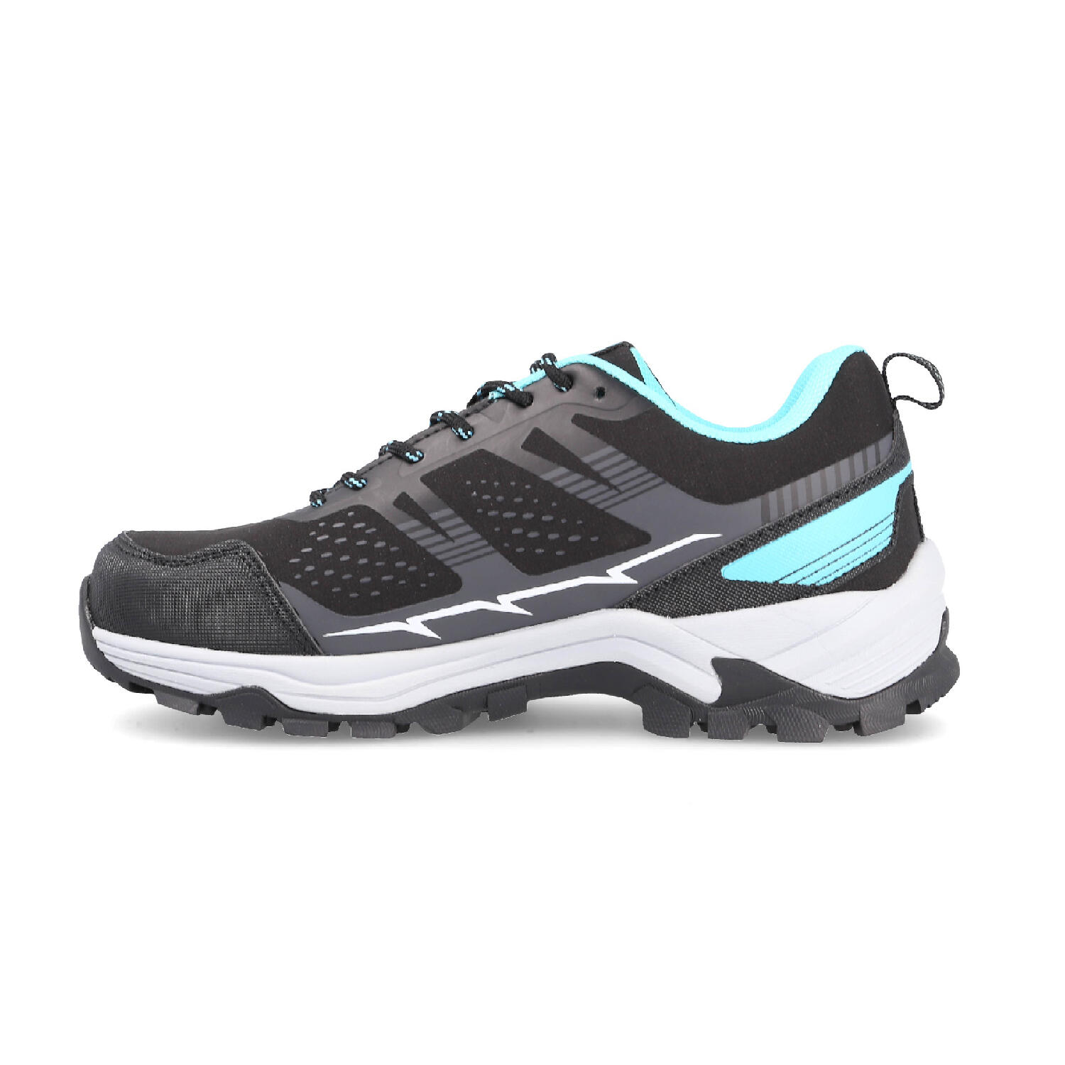 Zapatilla trekking con cordones mujer waterproof Bielsa negro 2/5