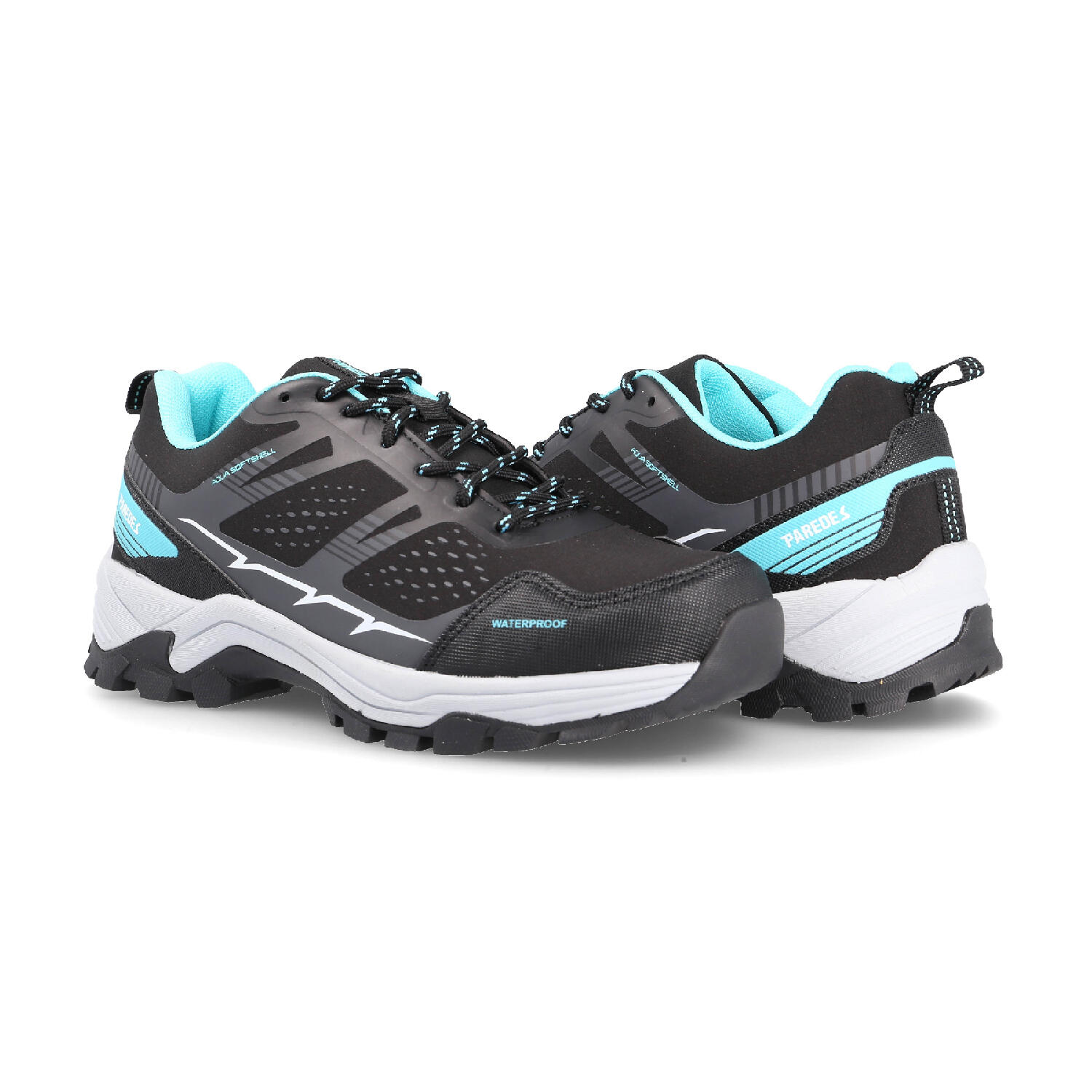 Zapatilla trekking con cordones mujer waterproof Bielsa negro 5/5