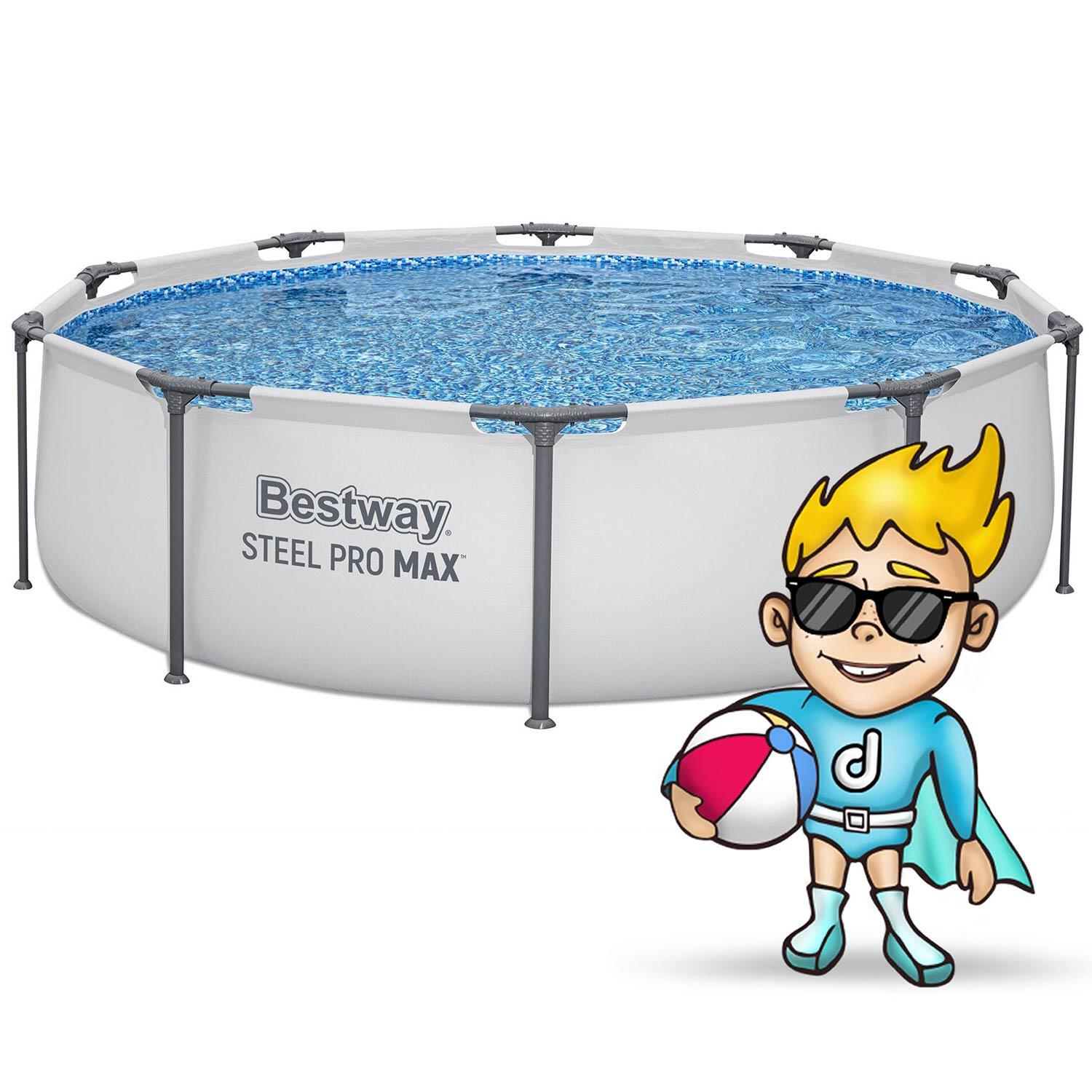 Piscine nuoto adulto Struttura Modulare, Grigio 2/7