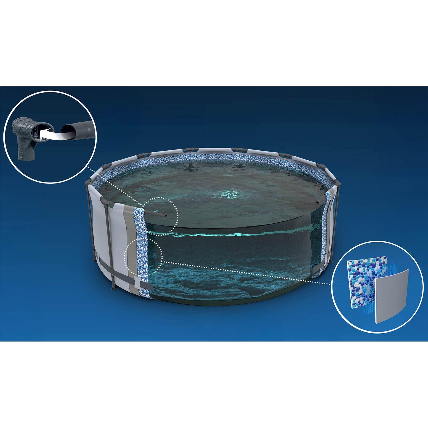 Piscine nuoto adulto Struttura Modulare, Grigio 6/7