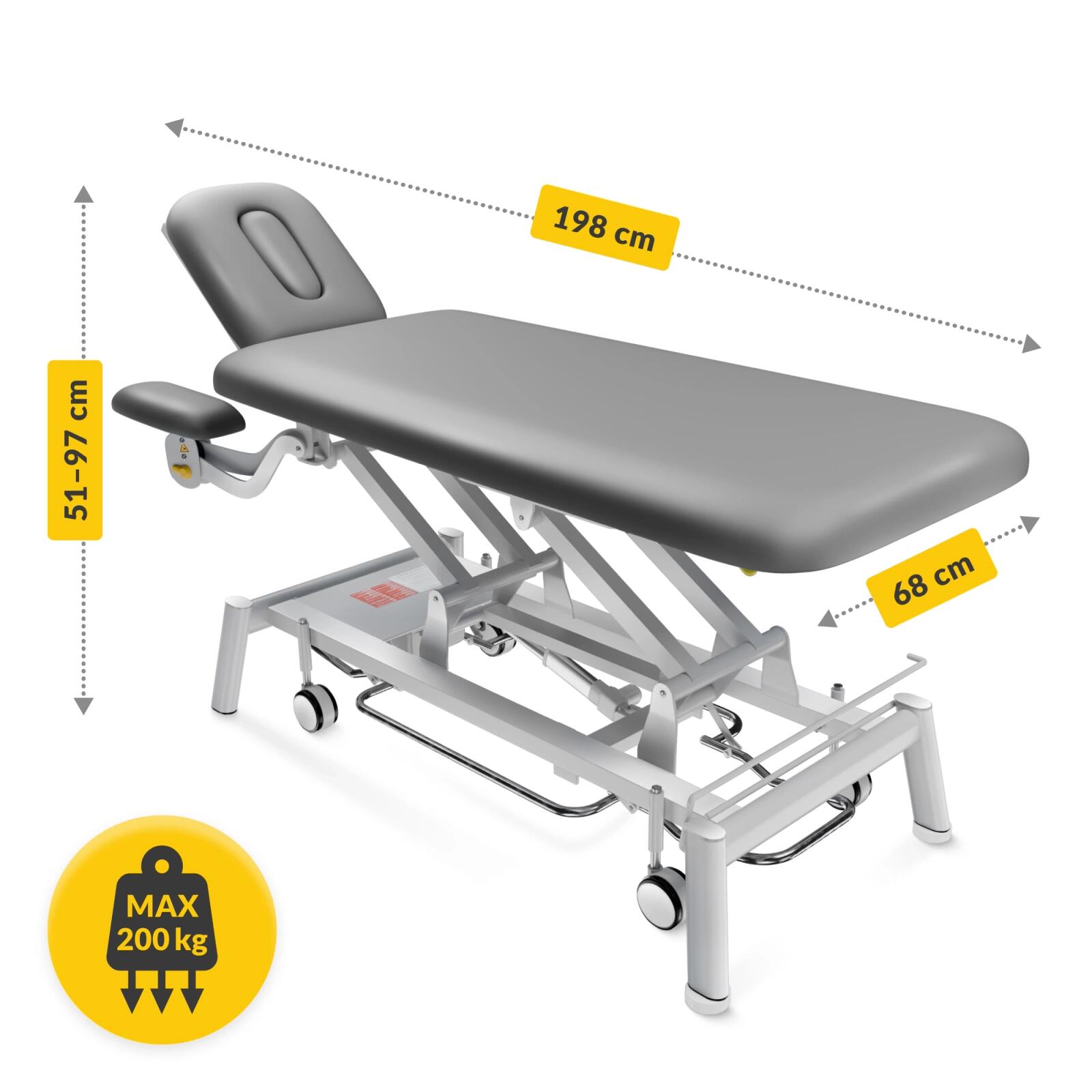 Stół do masażu i rehabilitacji elektryczny PURE+ 7/7