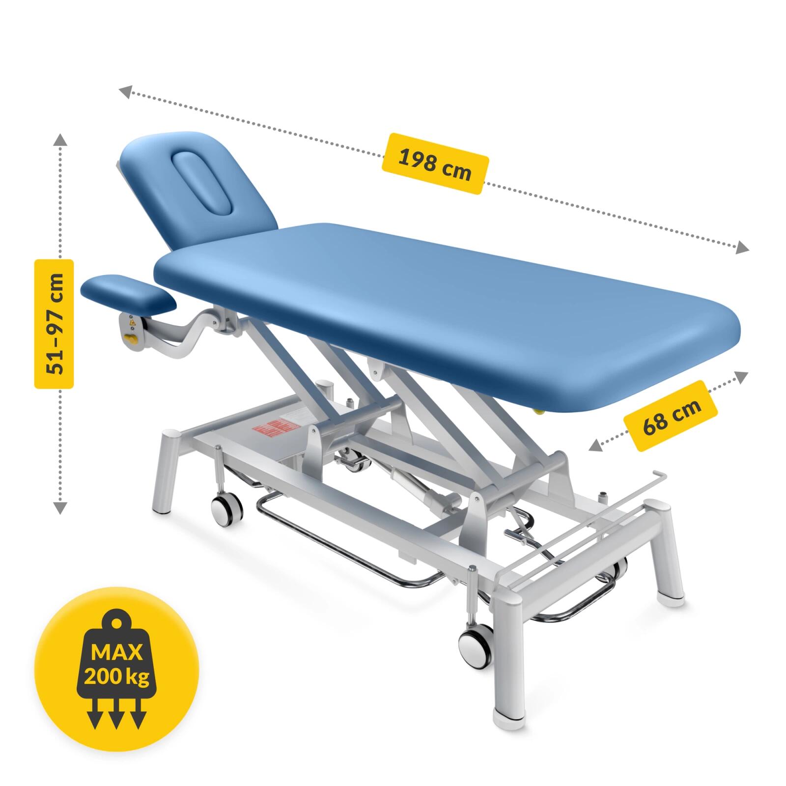 Stół do masażu i rehabilitacji elektryczny PURE+ 7/7