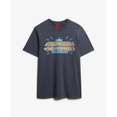 T-shirt superdry rock band