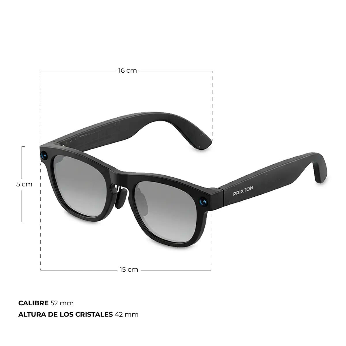 Gafas Inteligentes Iris Black Prixton (cámara Full Hd - Ia - Wifi - Bluetooth) 5/7