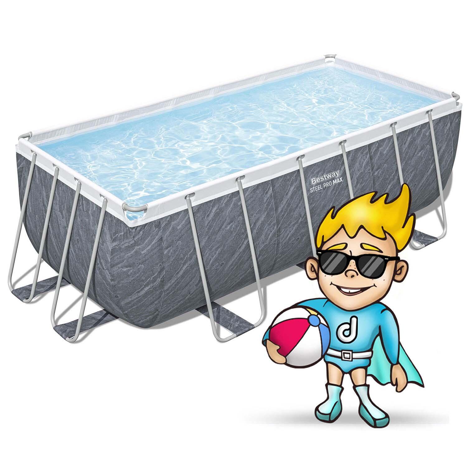 Piscina Bestway Steel Pro Max 412x201x122 cm Filtro de Cartucho  2.006 l/h 2/7