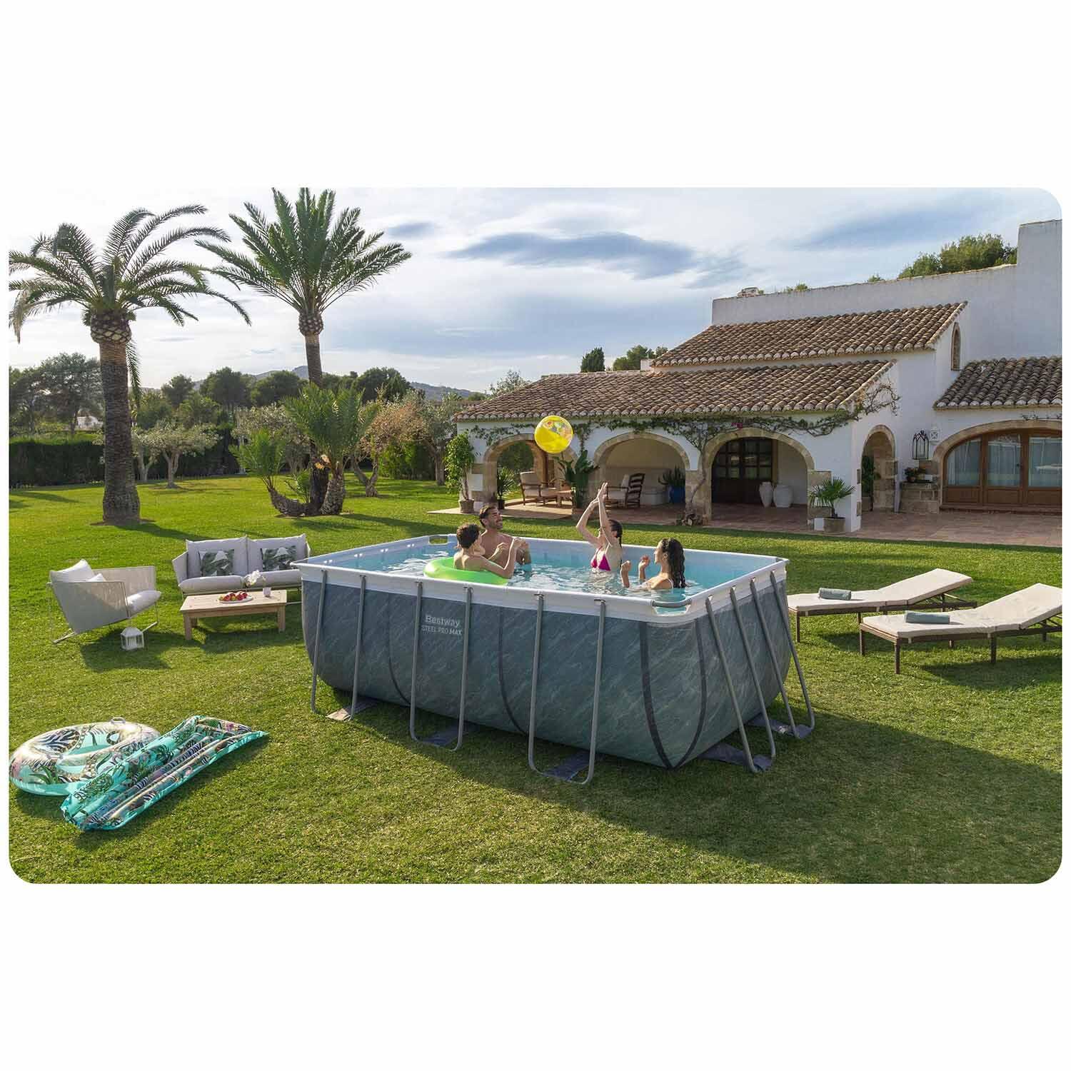Piscina Bestway Steel Pro Max 412x201x122 cm Filtro de Cartucho  2.006 l/h 5/7