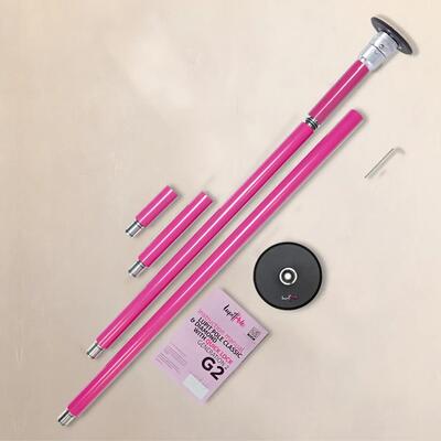Classic G2 Quick Lock portable dance pole ROSA 45mm
