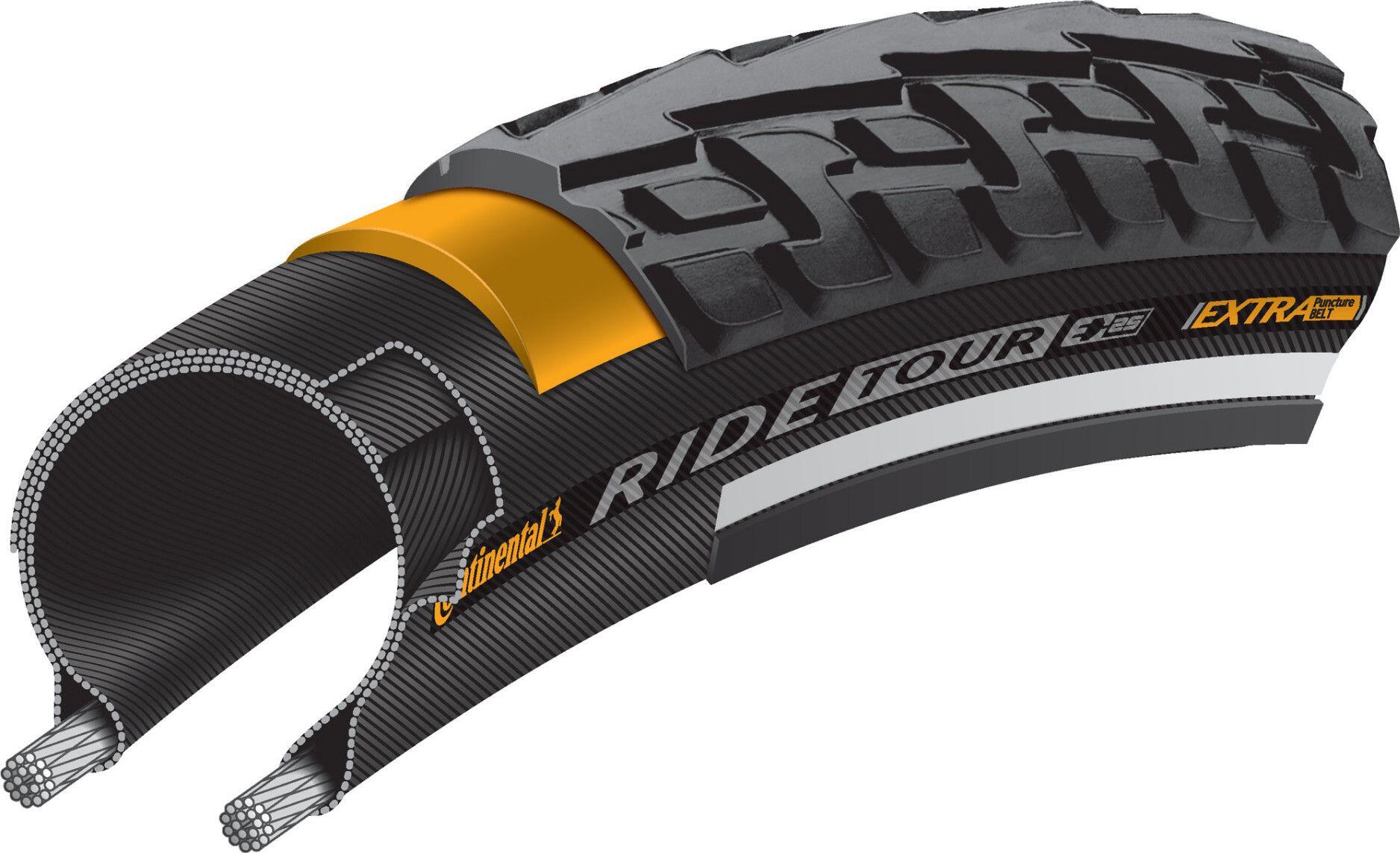 Pneu vtt/urbain 20x1.75 tr Continental ride tour tt noir (47-406) 3/5