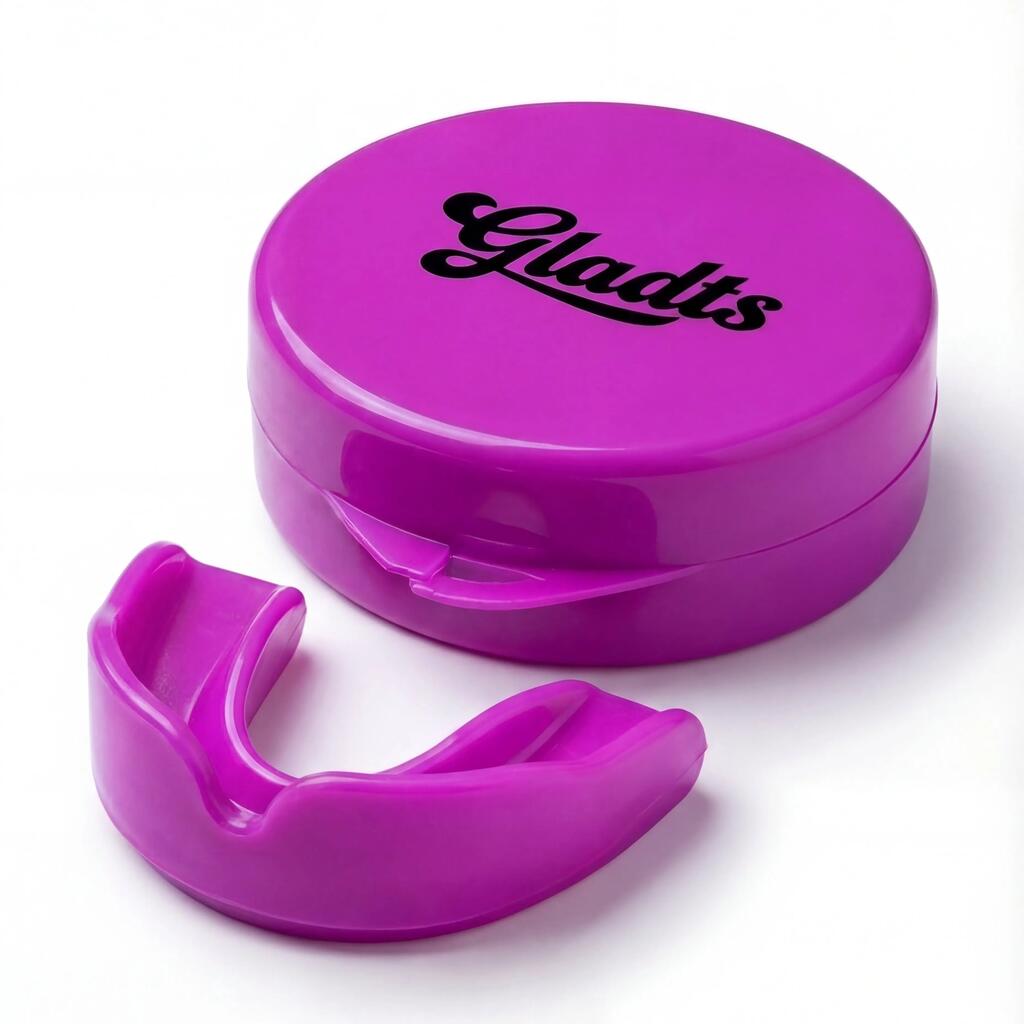 GLADTS mouthguard purple with storage box junior