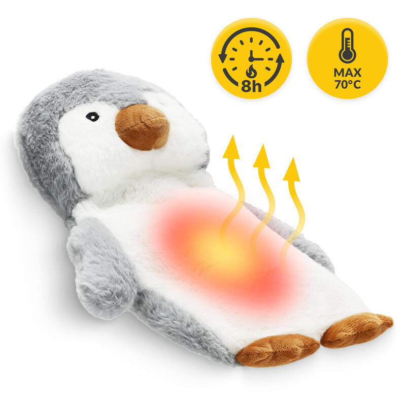 Sticlă cu apă caldă de pluș cu husă PINGUIN 0,75 litri
