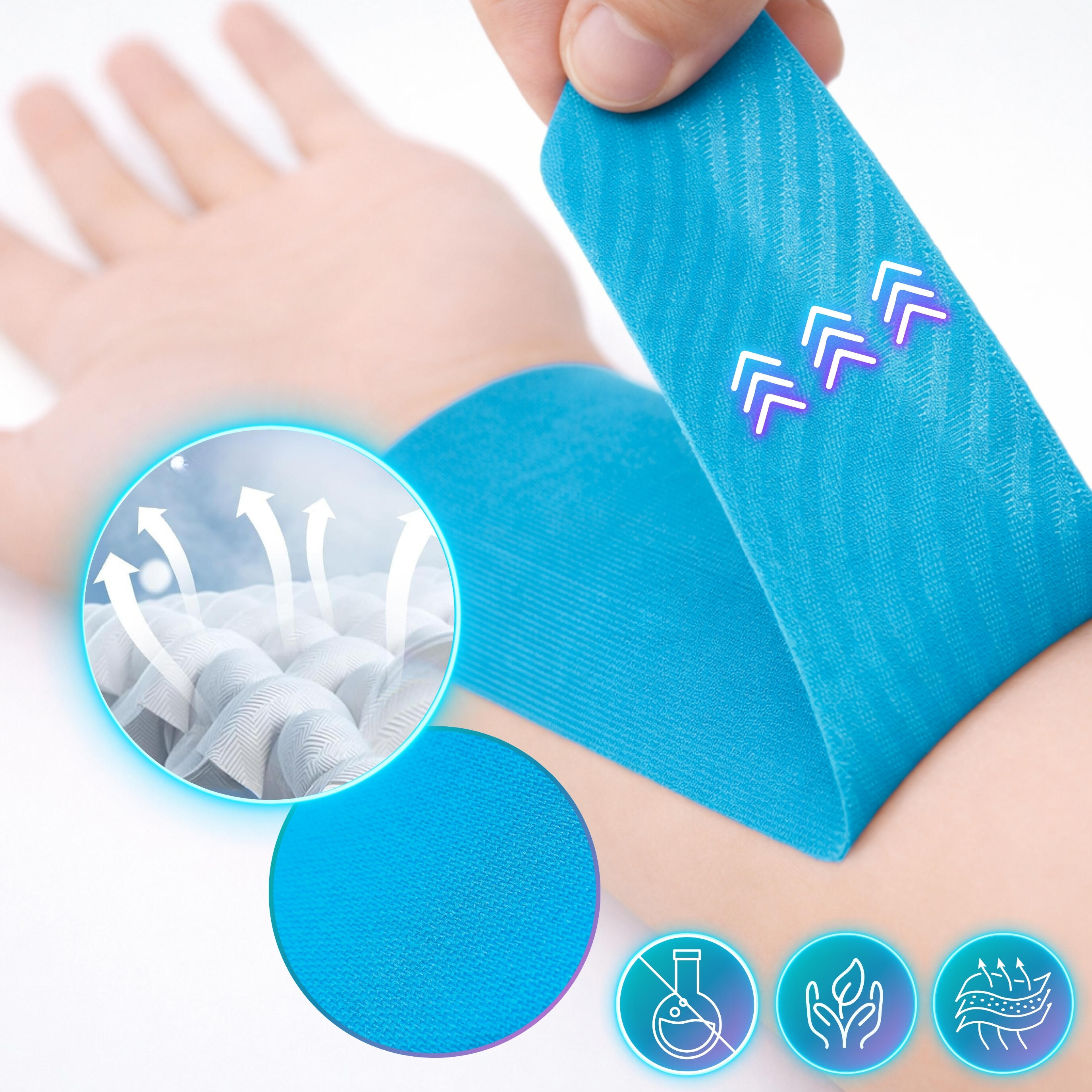 Cinta kinesiológica 5 m × 5 cm, venda de sujeción Kinesiotape - Recovery Tape x3 2/3