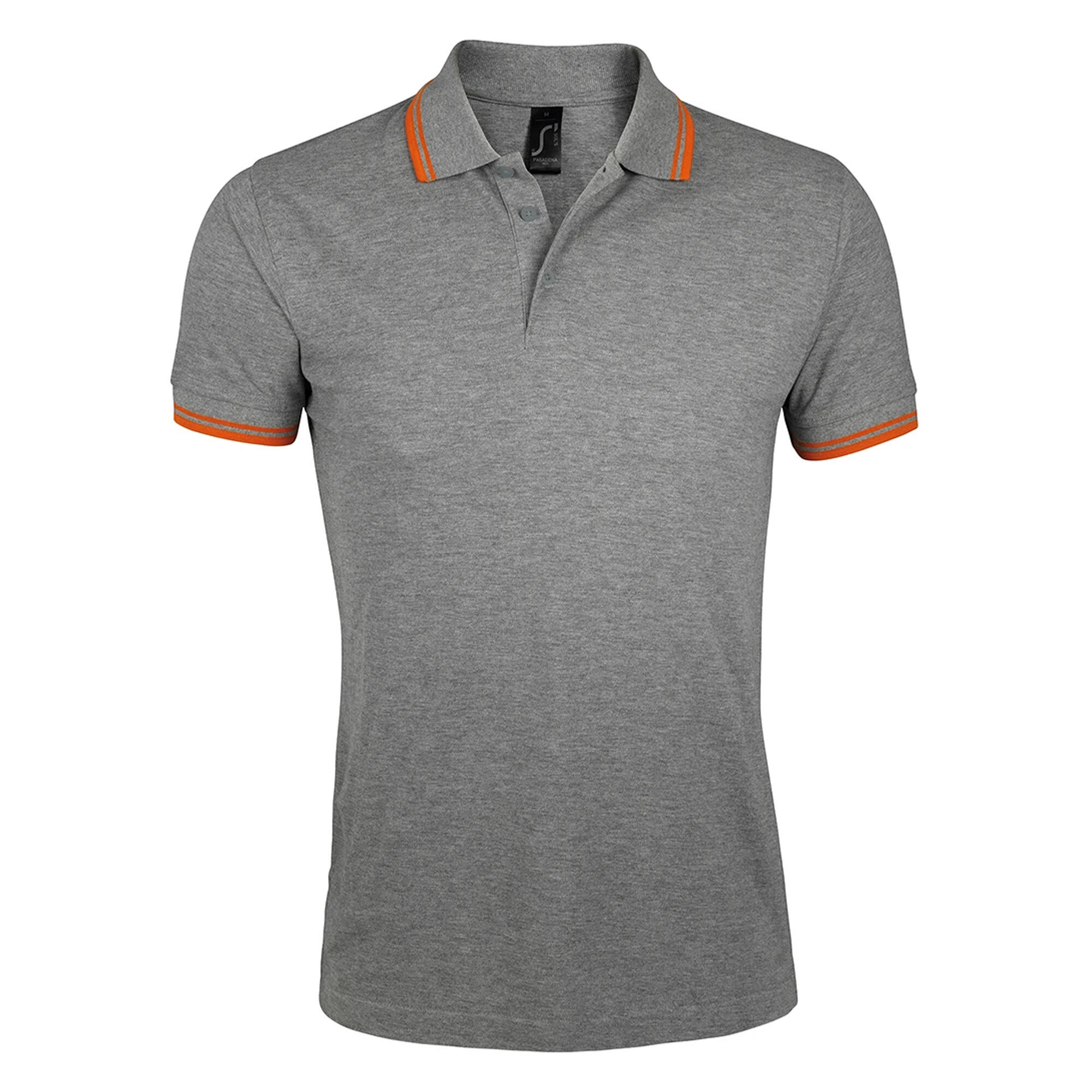 SOLS Mens Pasadena Tipped Short Sleeve Pique Polo Shirt