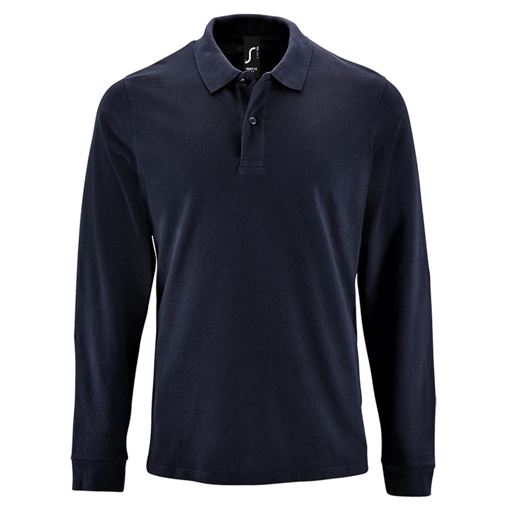 SOLS Mens Perfect Long Sleeve Pique Polo Shirt