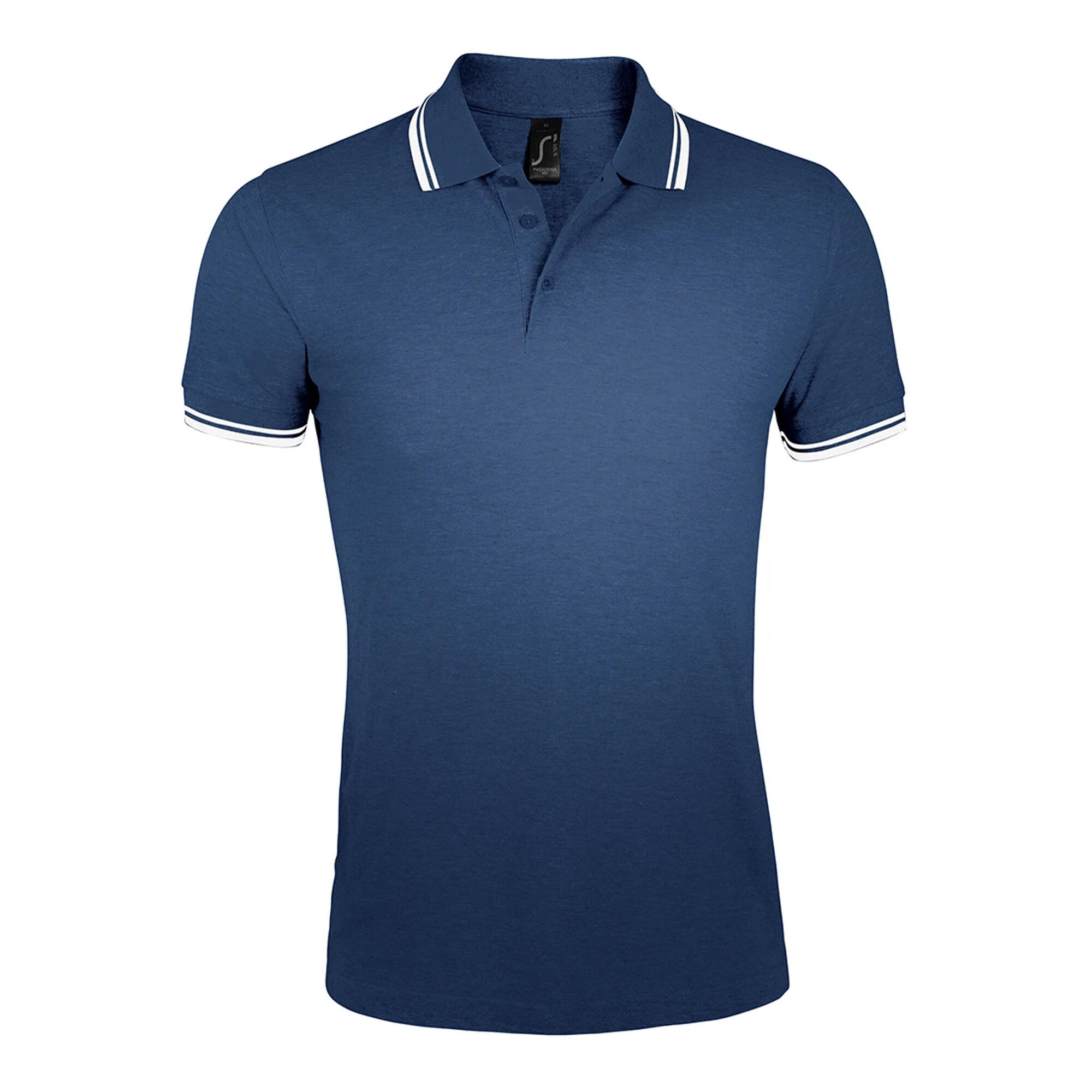 SOLS Mens Pasadena Tipped Short Sleeve Pique Polo Shirt