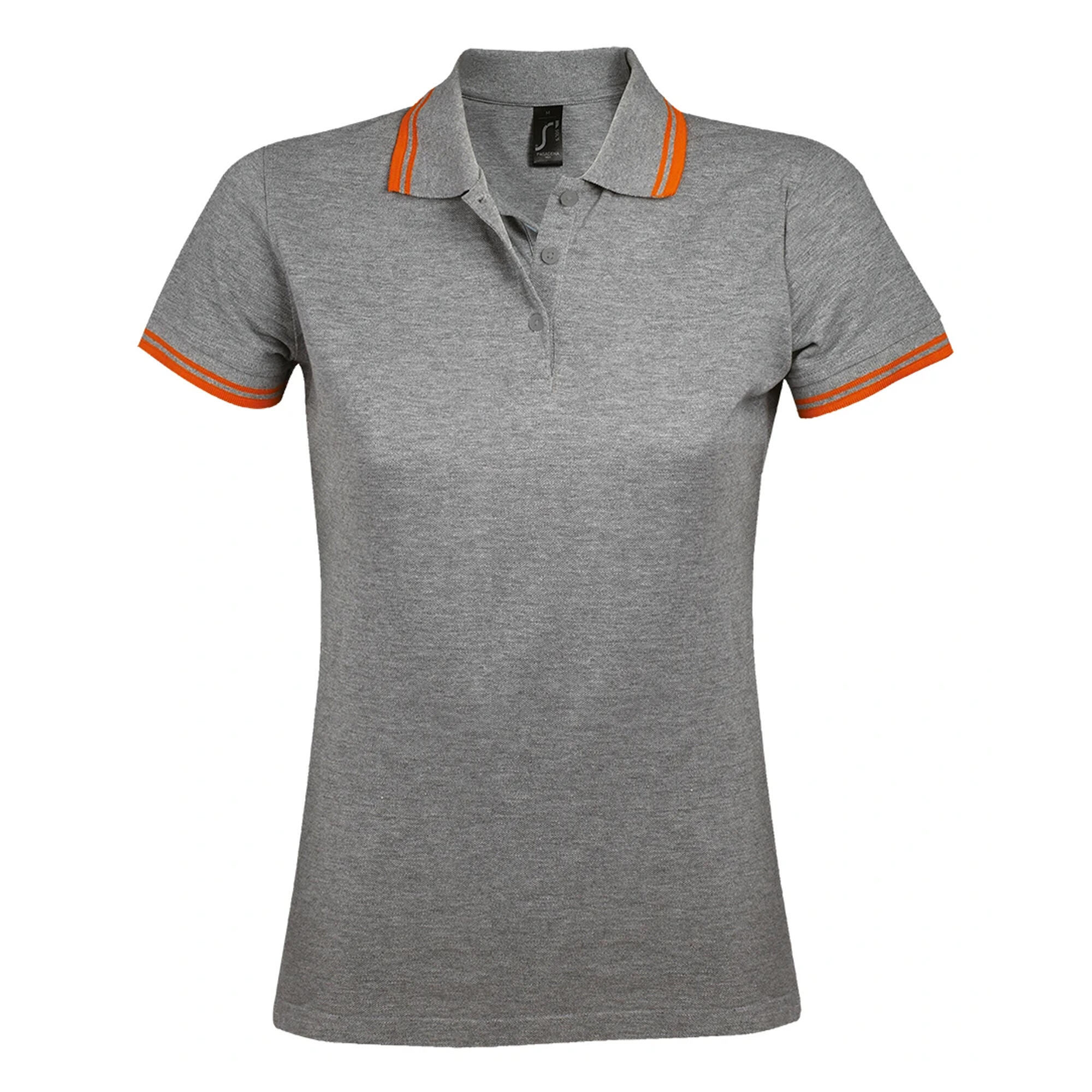 SOLS Womens/Ladies Pasadena Tipped Short Sleeve Pique Polo Shirt