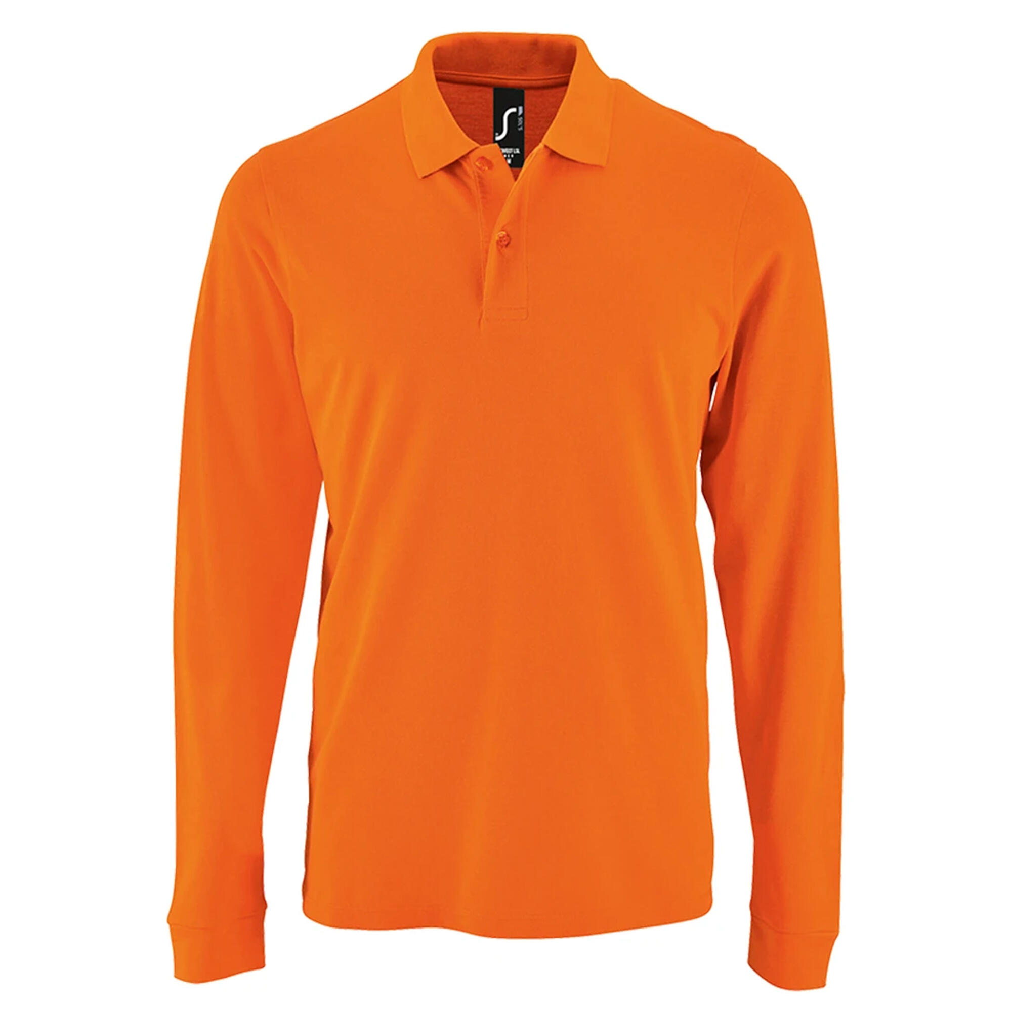 SOLS Mens Perfect Long Sleeve Pique Polo Shirt