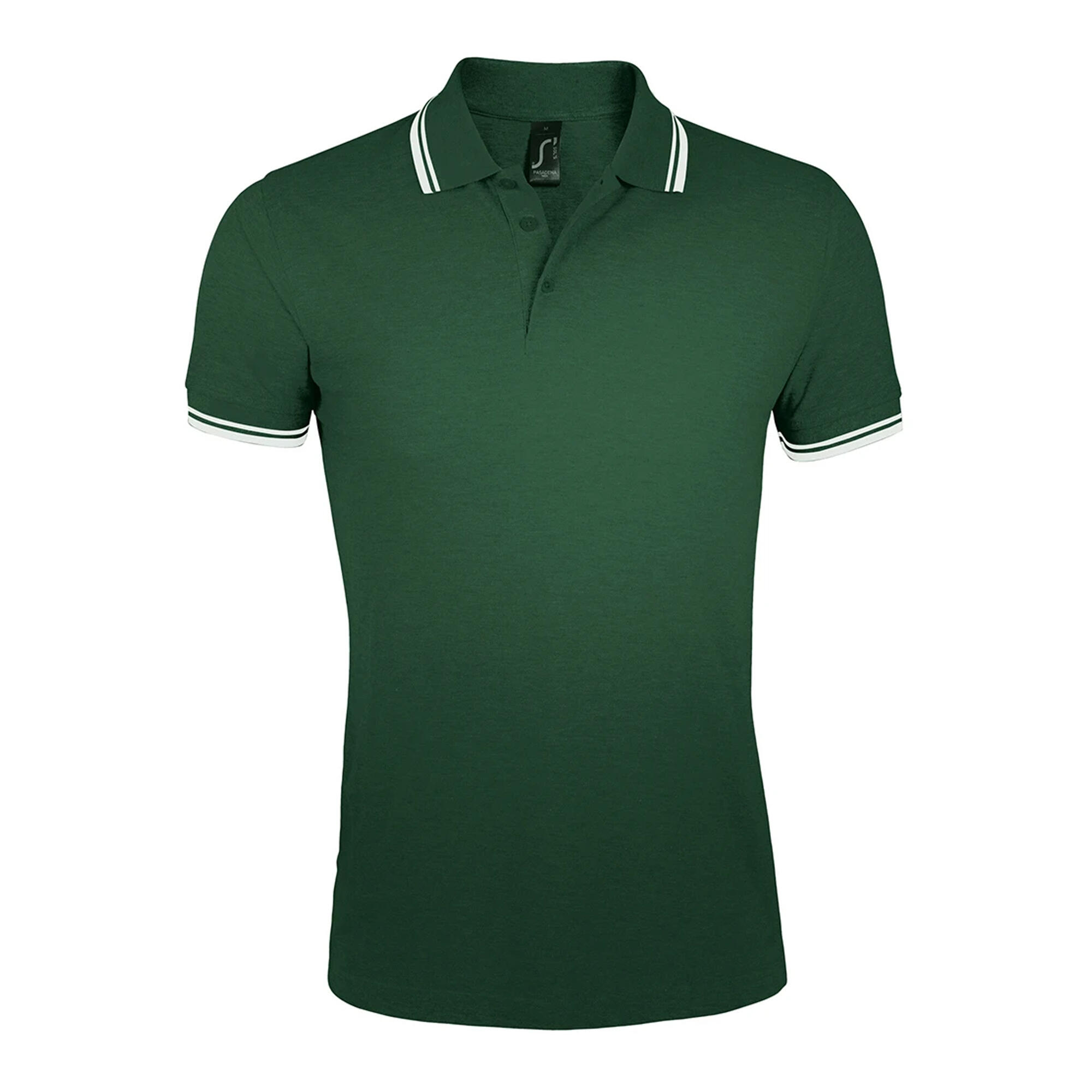 SOLS Mens Pasadena Tipped Short Sleeve Pique Polo Shirt