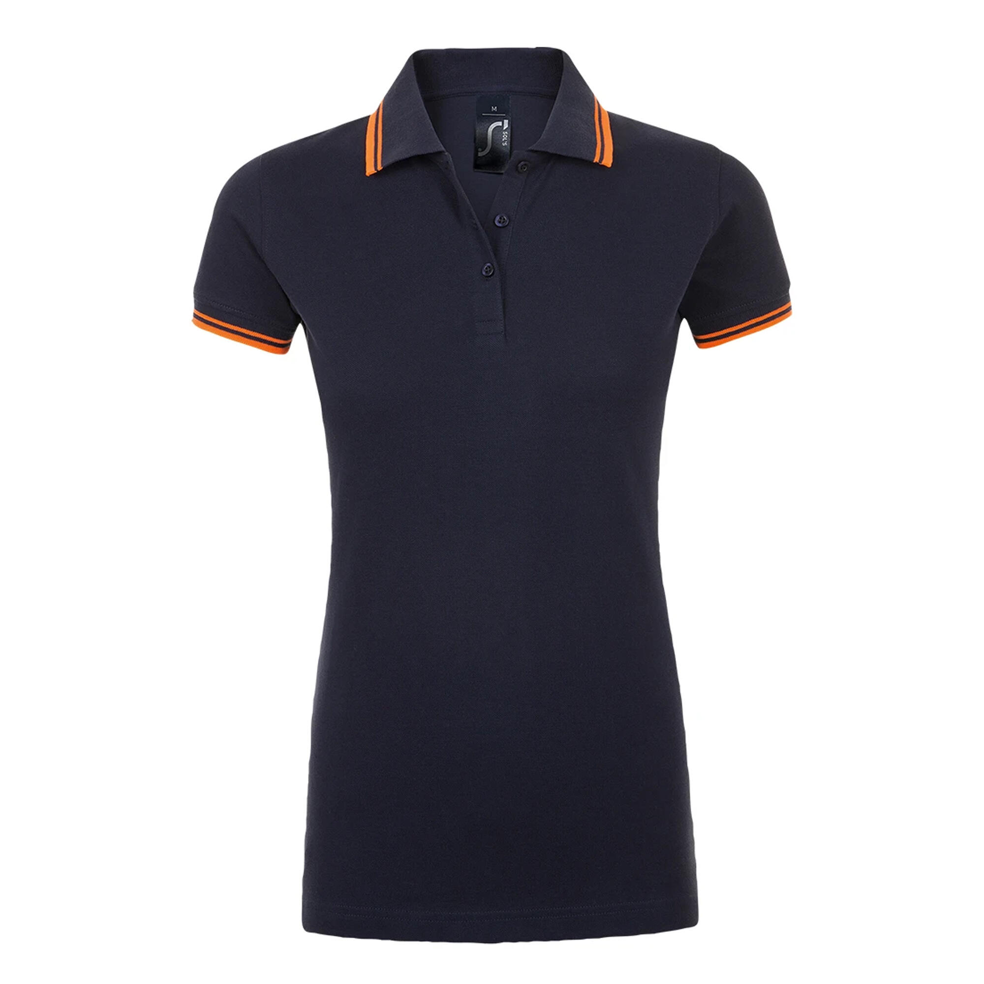 SOLS Womens/Ladies Pasadena Tipped Short Sleeve Pique Polo Shirt
