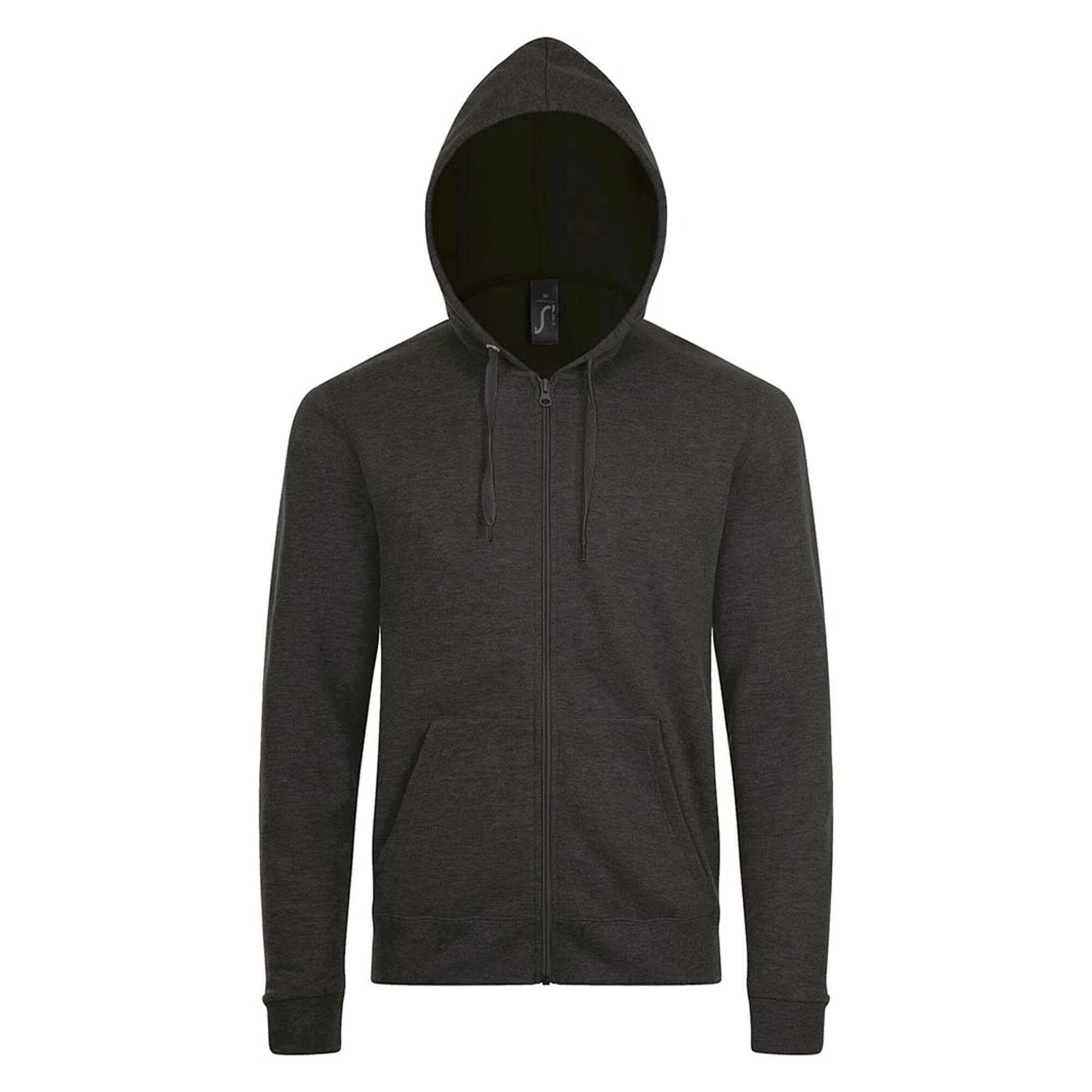 SOLS Mens Stone Zip Up Plain Hoodie