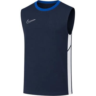 Maglietta da allenamento calcio Nike uomo manica corta nera blu scuro