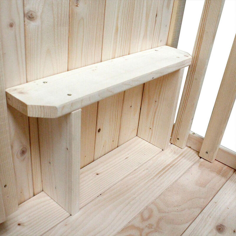 Cabane roulotte en bois sur pilotis pour enfants CARRY 3/5