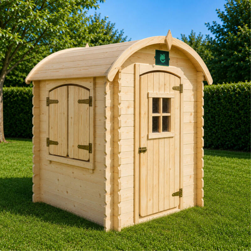 Cabane chalet en bois extérieur avec toit arrondi PATTY 2/5
