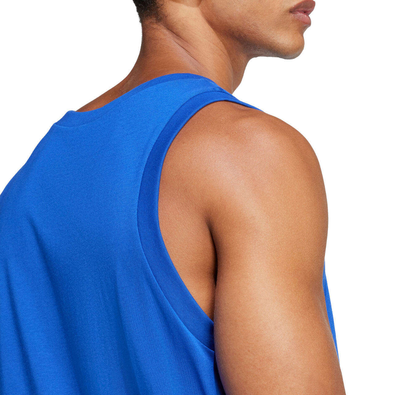 ADIDAS débardeur homme 100% coton, coupe classique, bleu 6/7