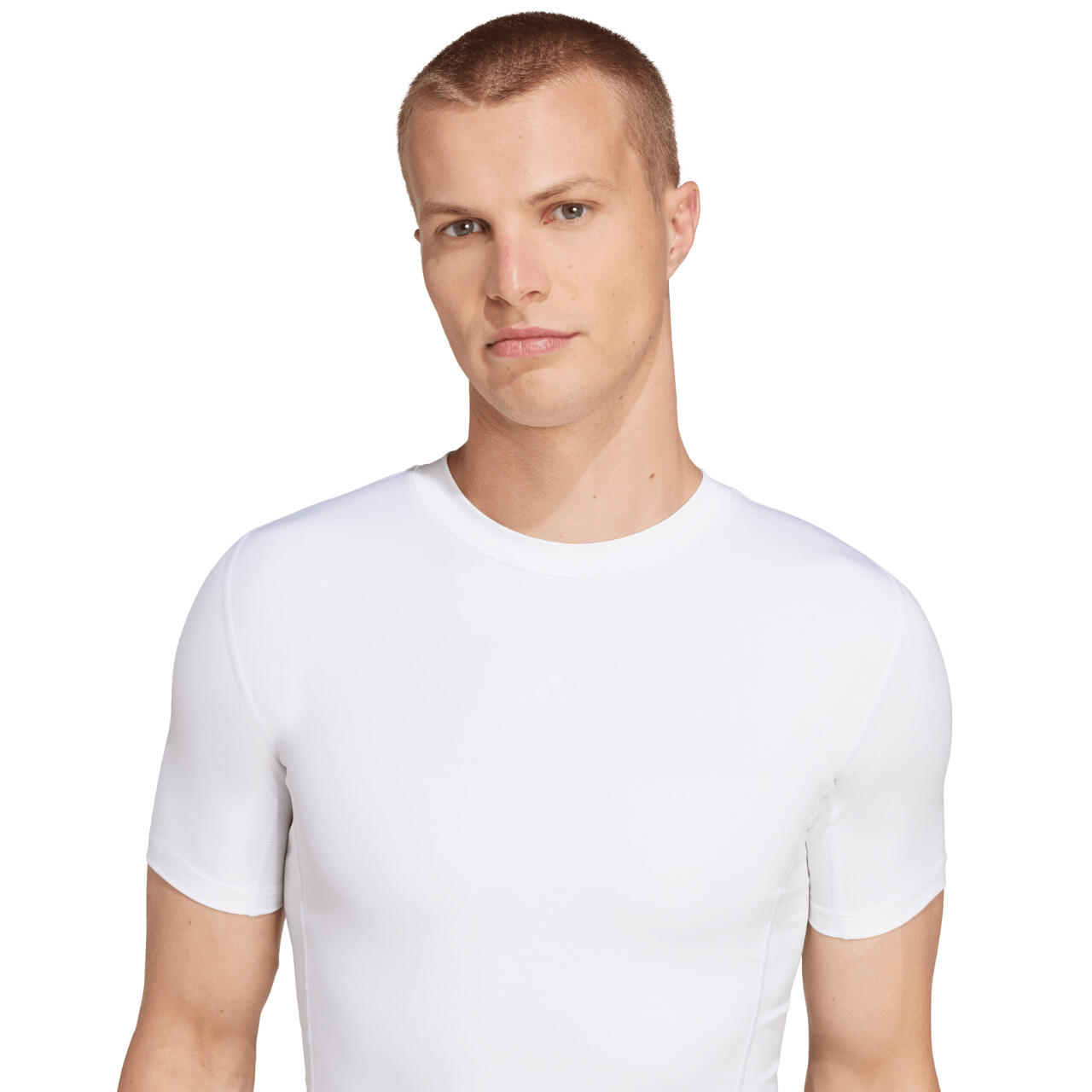 Maglia allenamento calcio ADIDAS AEROREADY maniche lunghe Techfit bianca 4/6