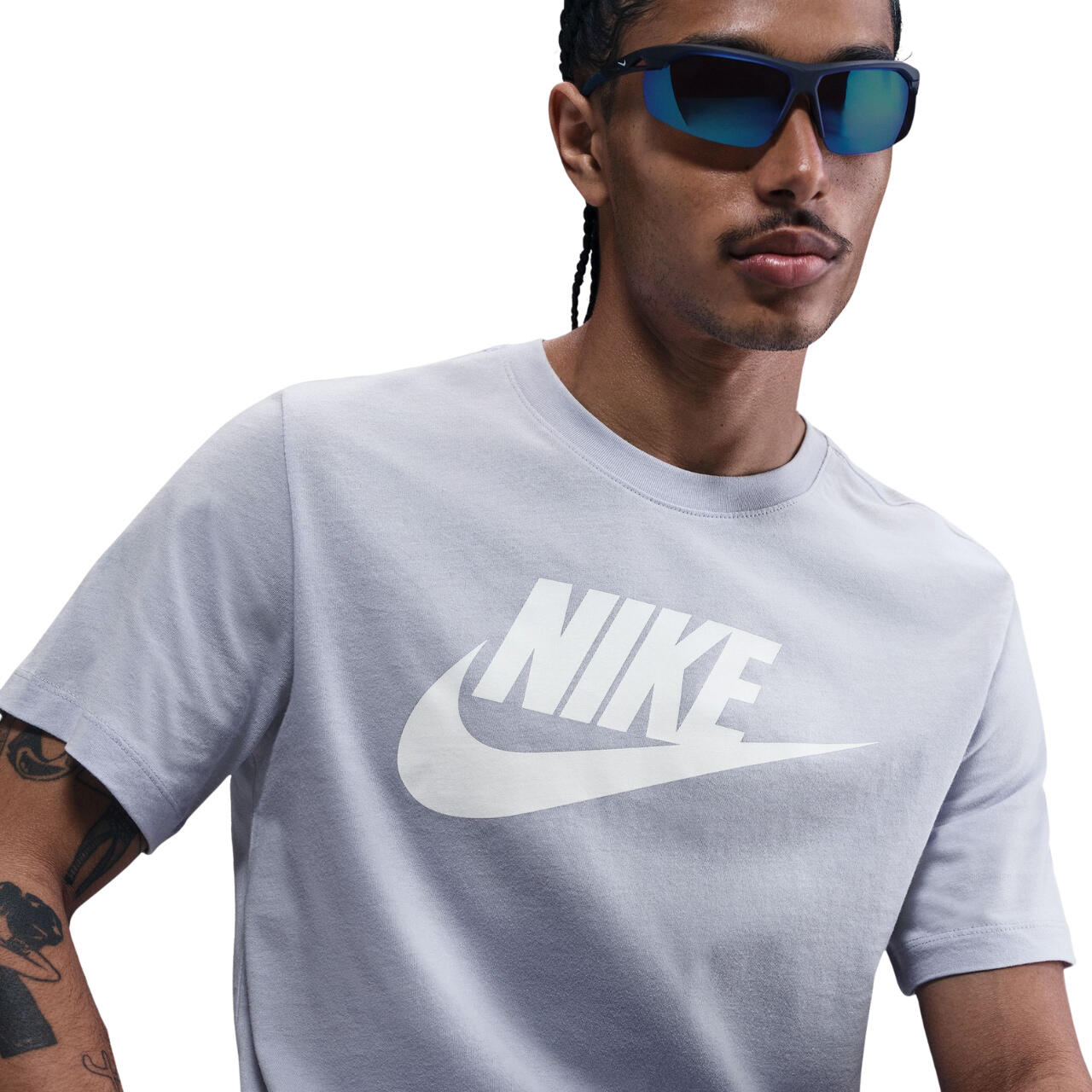T-shirt Nike pour homme, manches courtes, col rond, 100 % coton 4/5