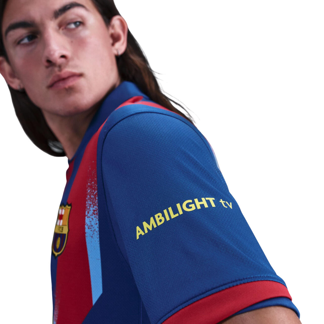 Maillot FC Barcelone Nike 2025/26 homme, manches courtes, Dri-FIT 6/7